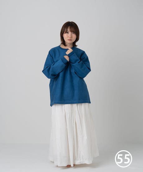Super Epic Long Sleeve Tee　　　　　［本藍（淡） / 天然藍染］55