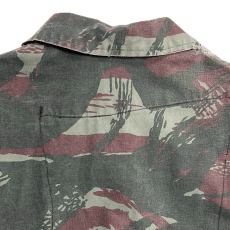 【Vintage】60s-70s French Lizard Camo Hunting Jacket "BORO / Repaired"