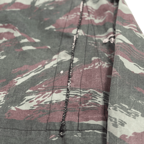 【Vintage】60s-70s French Lizard Camo Hunting Jacket "BORO / Repaired"
