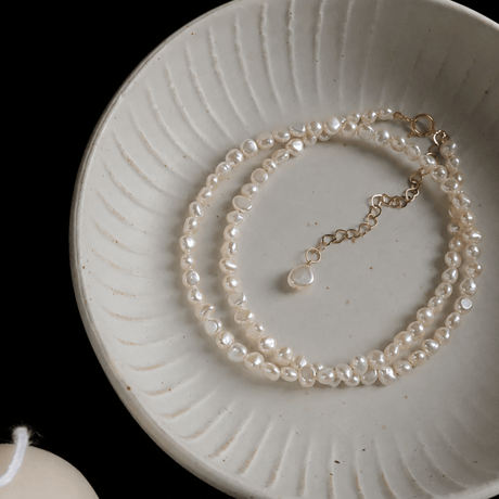 mini baroque pearl necklace　SH1146