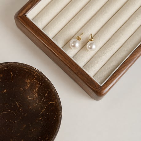 round pearl stud pierce　SH1160