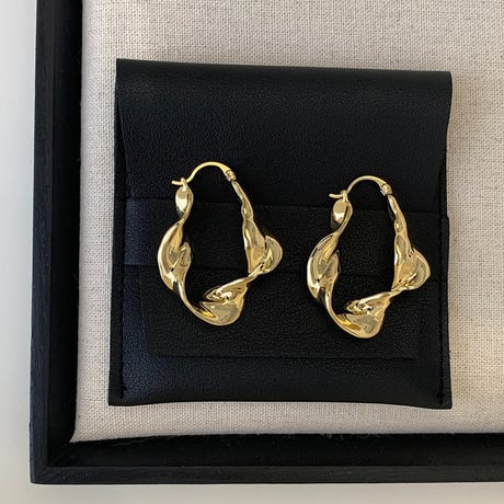 nuance metal hoop earrings　SH1141
