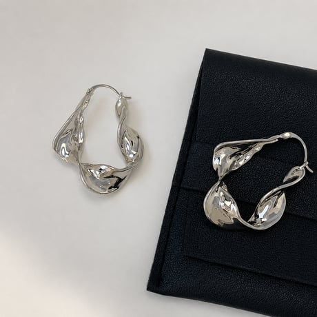nuance metal hoop earrings　SH1141