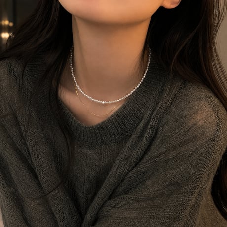 mini baroque pearl necklace　SH1146