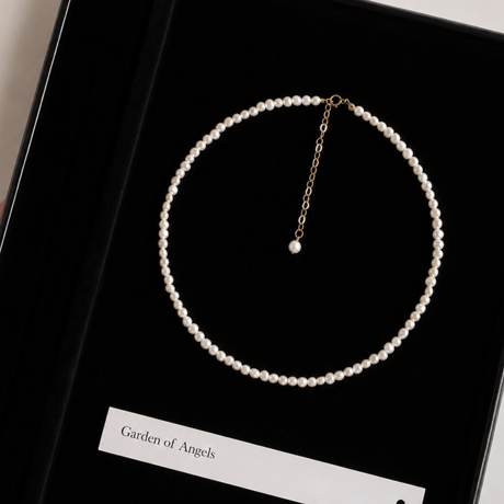 mini baroque pearl necklace　SH1146