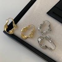 nuance metal hoop earrings　SH1141