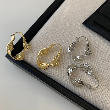 nuance metal hoop earrings　SH1141