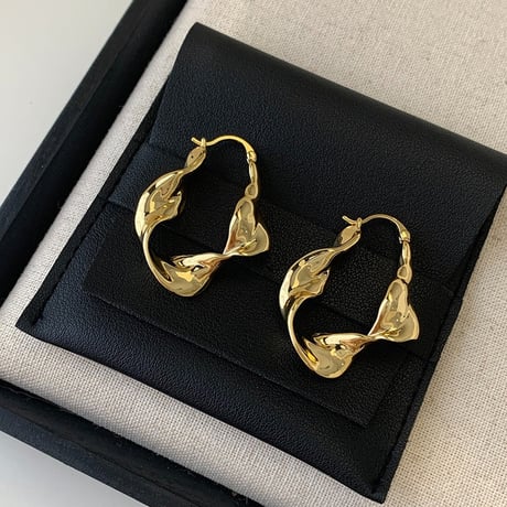 nuance metal hoop earrings　SH1141