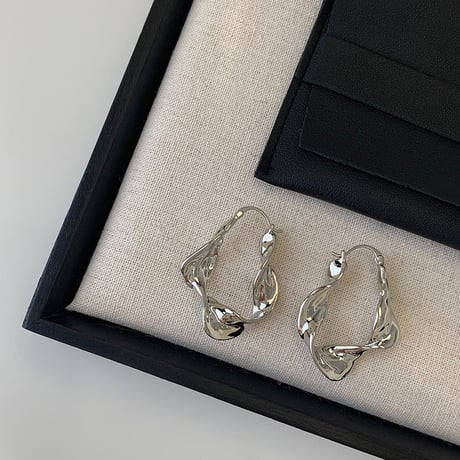 nuance metal hoop earrings　SH1141