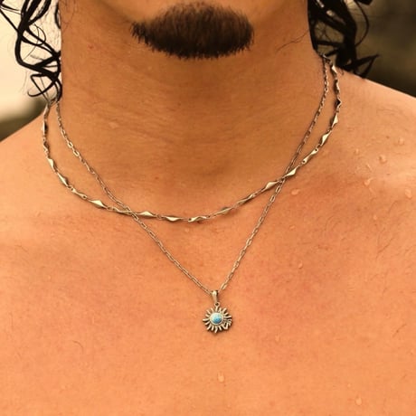 SOL Larimar Necklace【silver】