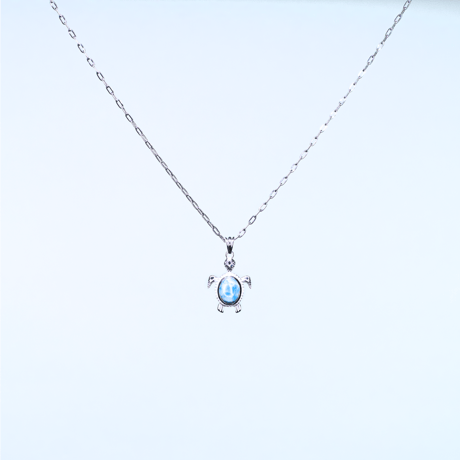 Larimar Honu Necklace【silver】