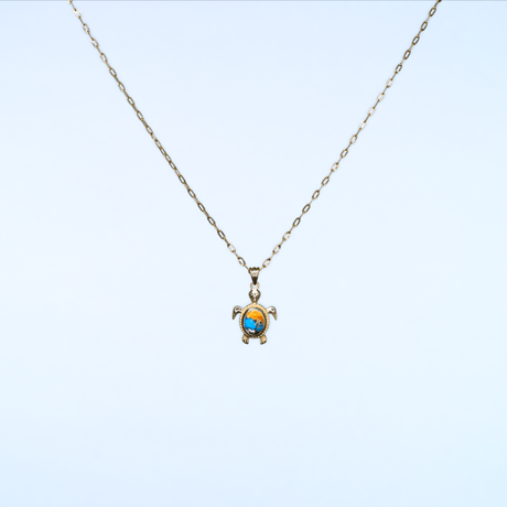 Oyster Honu Necklace【gold】