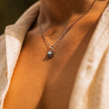 SOL Larimar Necklace【silver】