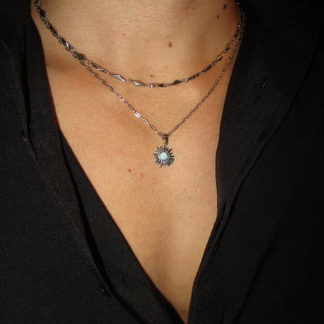SOL Larimar Necklace【silver】