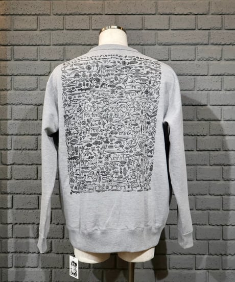〈RAY TROLL〉Evolve Crew Fleece Neck Sweat / Heather Grey
