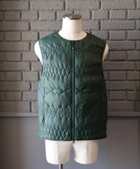 〈SOUTH2 WEST8〉x〈TAION〉 Inner Down Vest / Green