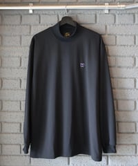 〈NEEDLES〉L/S Mock Neck Tee - Poly Jersey / Black