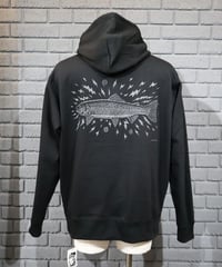 〈RAY TROLL〉Electric Fish Fleece Hoodie / Black
