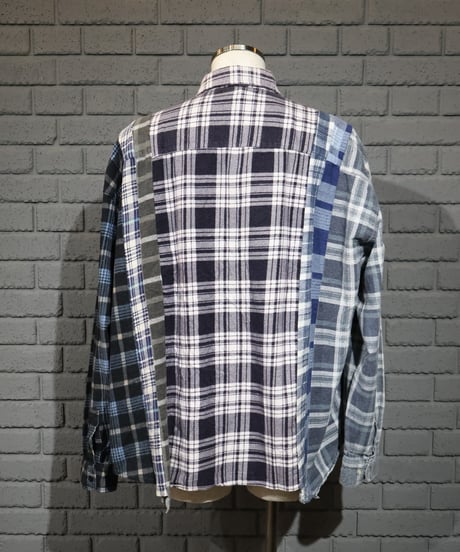 〈REBUILD by NEEDLES〉Flannel Shirt -> 7 Cuts Wide Shirt