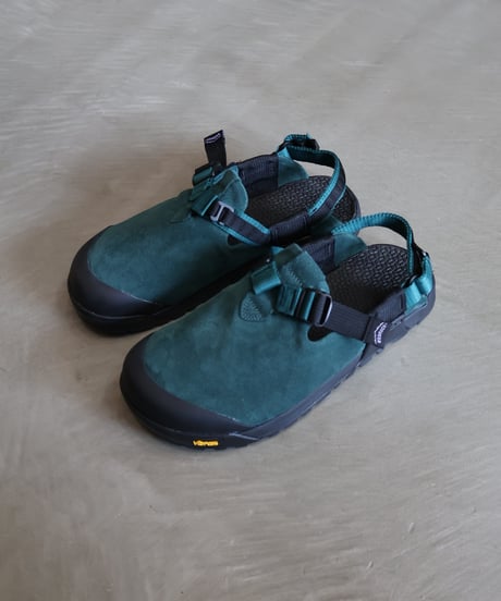 〈BEDROCK SANDALS〉 Mountain Clog Suede Leather / Cascade Green