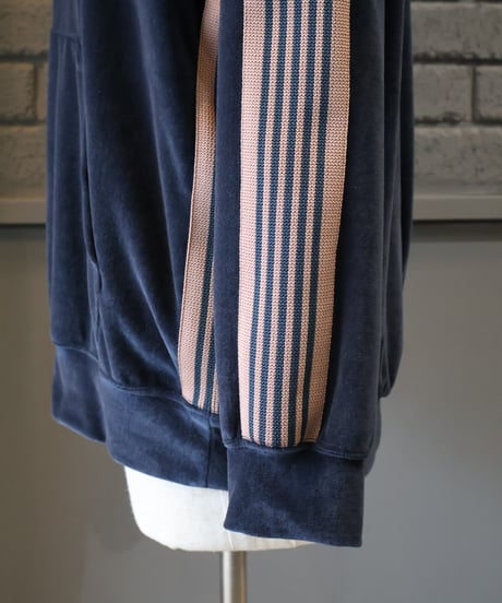 〈NEEDLES〉Track Hoody - C/PE Velour / Steel Blue
