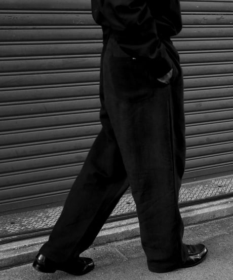 〈go-getter〉Remake Over Dye Vintage Linen Pants / Black
