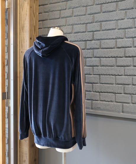 〈NEEDLES〉Track Hoody - C/PE Velour / Steel Blue