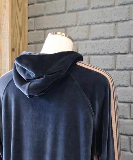 〈NEEDLES〉Track Hoody - C/PE Velour / Steel Blue