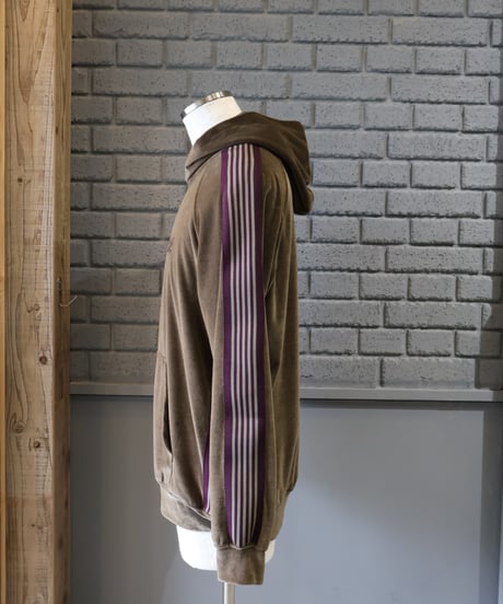 〈NEEDLES〉Track Hoody - C/PE Velour / Taupe