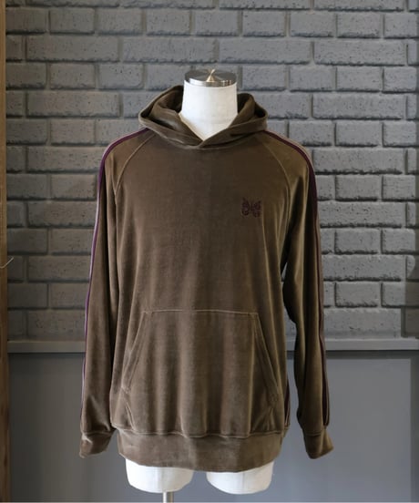 〈NEEDLES〉Track Hoody - C/PE Velour / Taupe