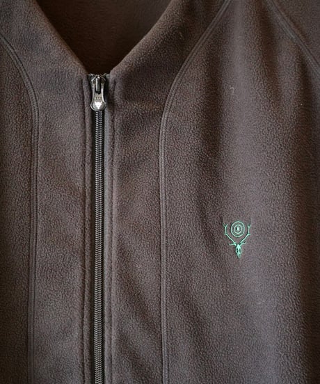 〈SOUTH2 WEST8〉Zipped Cardigan - Poly Fleece