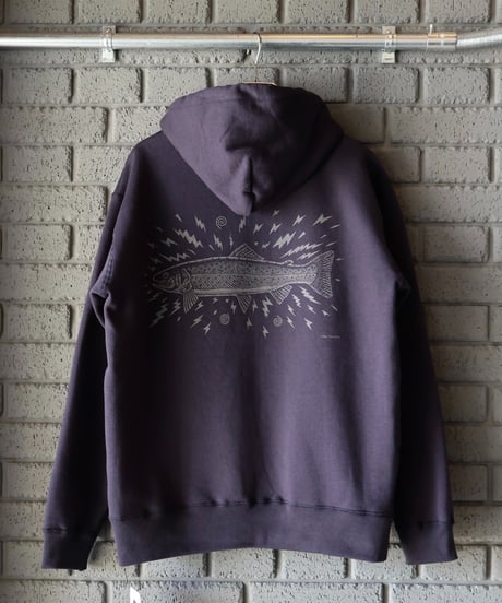〈RAY TROLL〉Electric Fish Fleece Hoodie / Navy