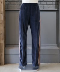 〈NEEDLES〉Narrow Track Pant - C/PE Velour / Steel Blue
