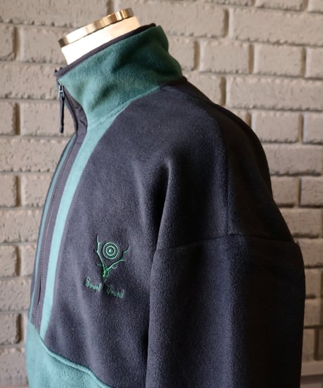 SOUTH2 WEST8〉x〈COLUMBIA PFG〉Wintertrainer™ Fleece Jacket / Black x Green