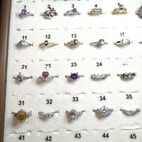 F22 魔法少女のようなかわいいピンクガーネット天然石リング １２００円（※送料無料）