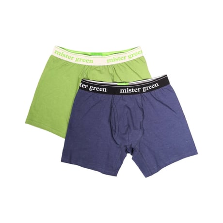 MISTER GREEN Word mark hemp underwear 2pack
