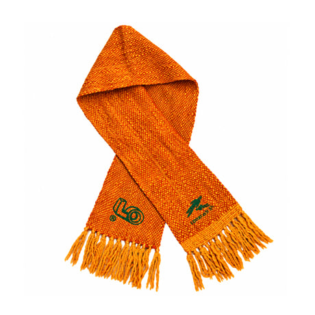 “MADE IN OKAN” hand-knitted scarf