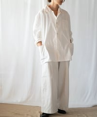 Deadstock Italian White Cotton Work Jacket