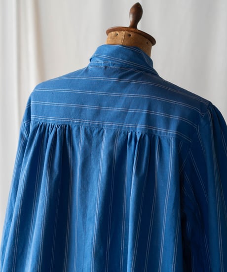 Blue Stripe Cotton Coat