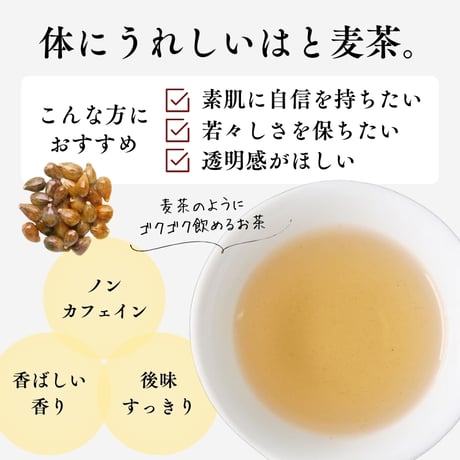 【クリックポスト】野草茶5種セットA　～あずき茶、よもぎ茶、柿の葉茶、はと麦茶、びわ茶