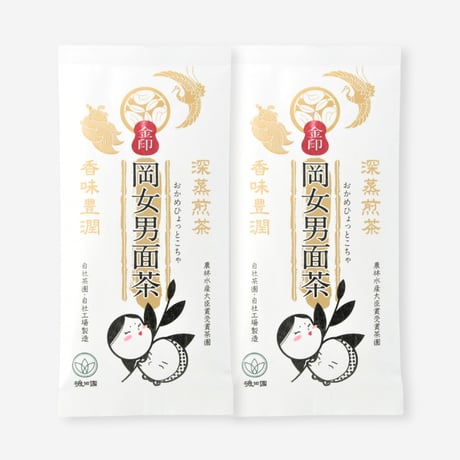 【クリックポスト】岡女男面茶「金印」　90g　2袋セット