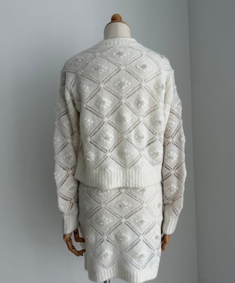 Beated crochet C/D ivory pre order