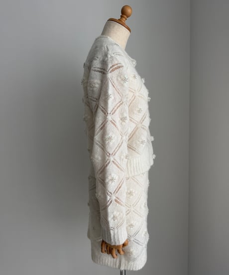 Beated crochet C/D ivory pre order