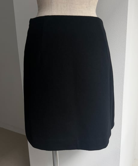 Short beaver wrap mini skirt