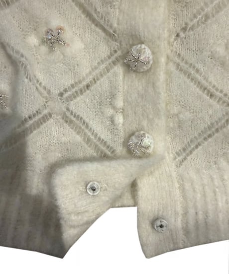 Beated crochet C/D ivory pre order