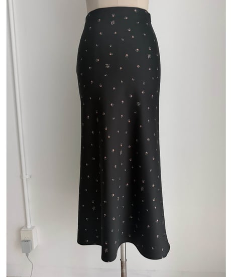 Petite floral long skirt