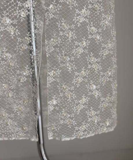 Beaded lace skirt