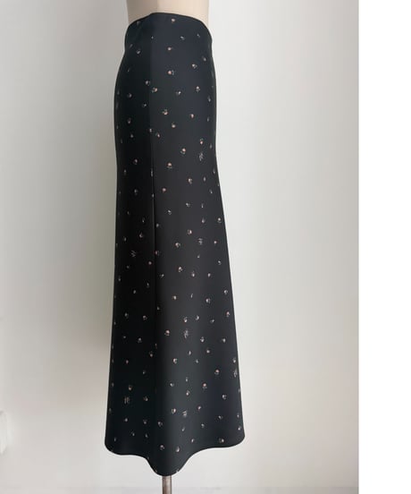 Petite floral long skirt