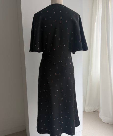 Petite floral draped dress