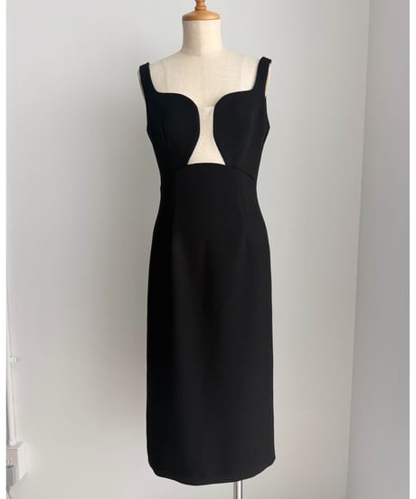 Panelled midi dress